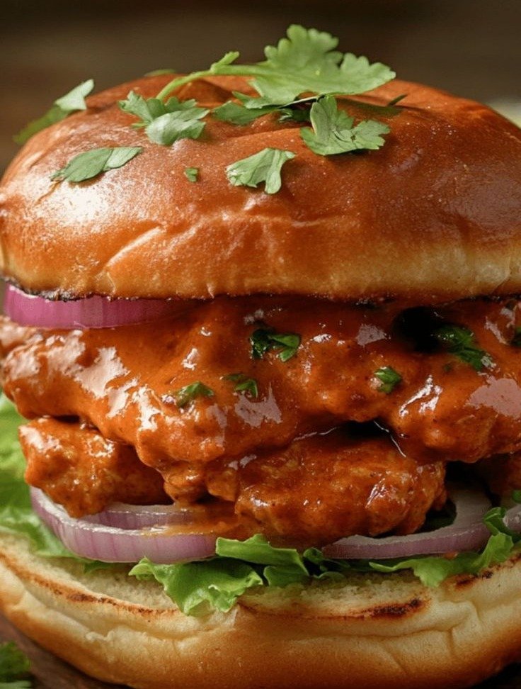 Chicken Tikka Masala Burger