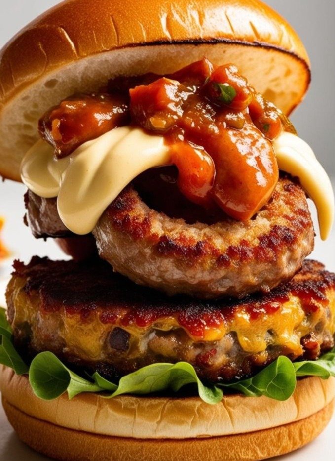 Beef Tikka Masala Burger