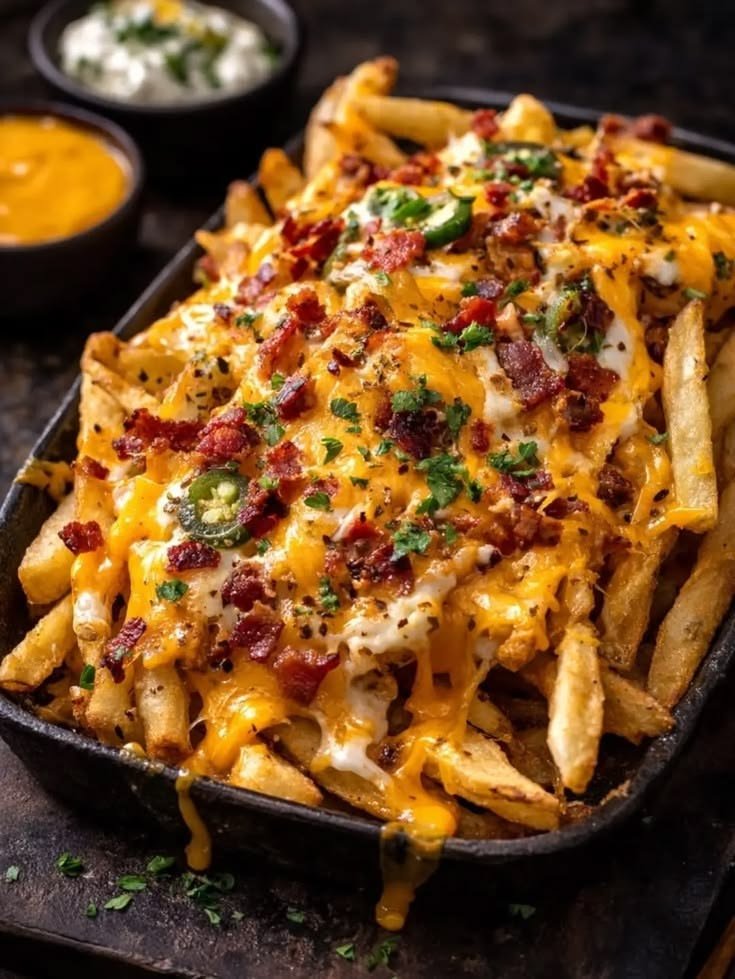 Smoky BBQ Chicken Loaded Fries