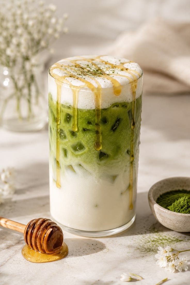 Honey Matcha Latte